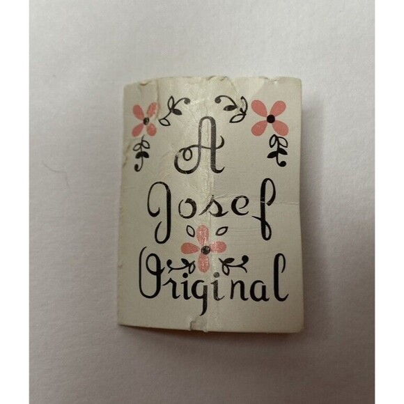 Vtg Josef Originals 3rd Birthday Girl Angel Figurine  With Pail - Picture 8 of 11